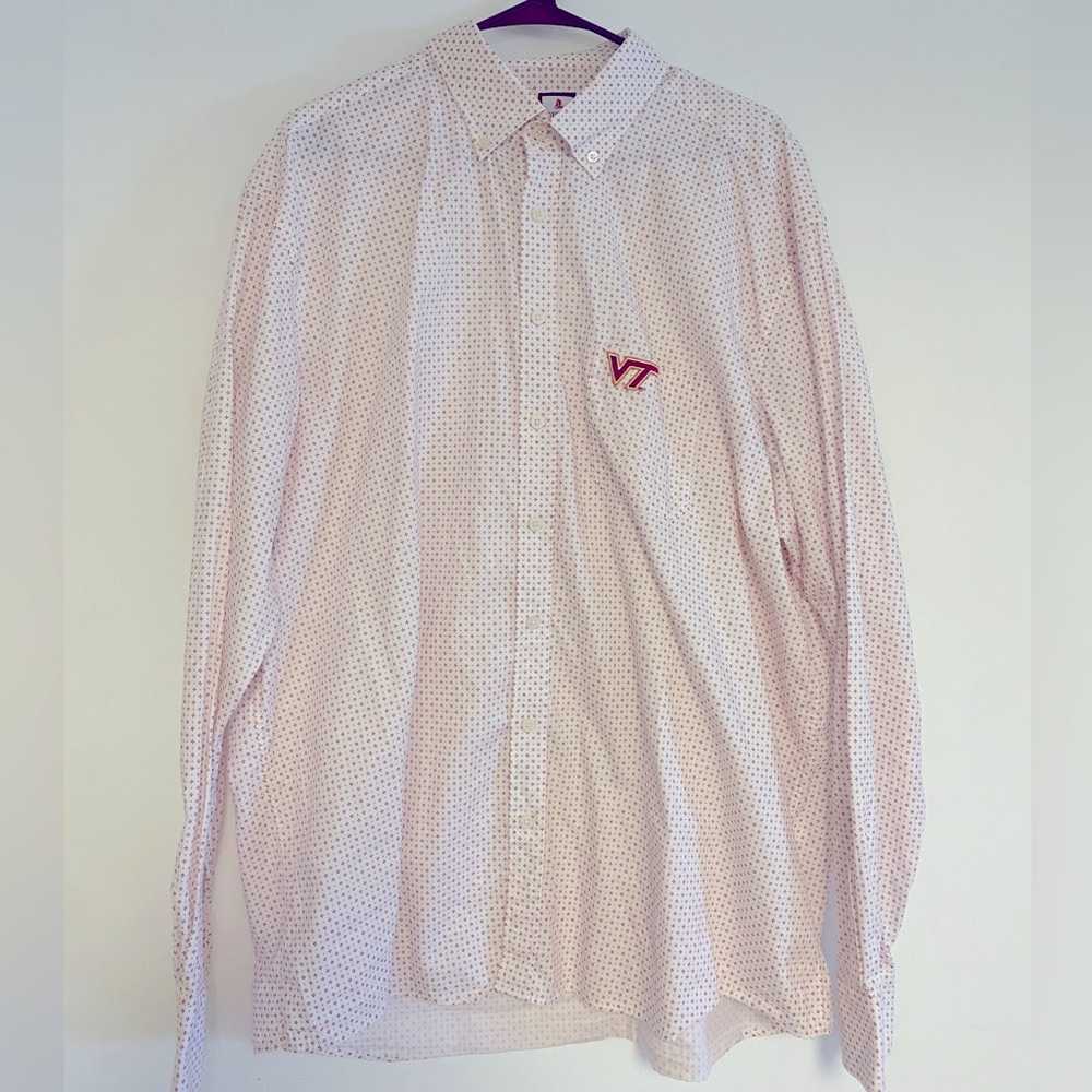 Custom Fredrick Martin Virginia Tech button down shirt